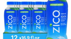 Zico 100% Coconut Water Drink – 12 Pack, Natural Flavored – No Sugar Added, Gluten-Free – 500ml / 16.9 Fl Oz  as low as .97 .96