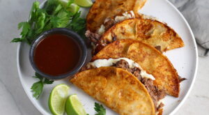 Easy Birria Tacos with Consomme in the Slow Cooker – Talking Meals