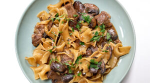 Steak and Mushrooms over Egg Noodles Recipe | PBS Food