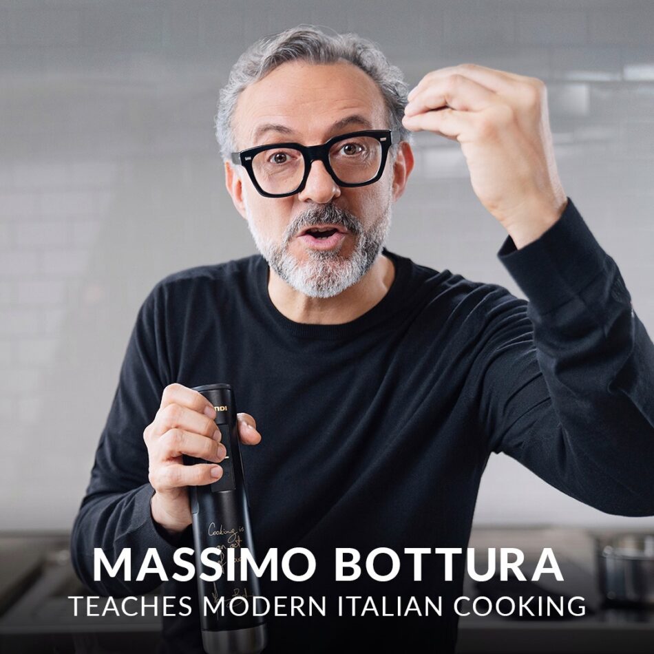 Massimo Bottura Teaches Modern Italian Cooking | From reinvented risotto to sculptural Parmigiano-Reggiano, our newest instructor’s creations are rooted in tradition but always evolving. His restaurant… | By MasterClass | Facebook