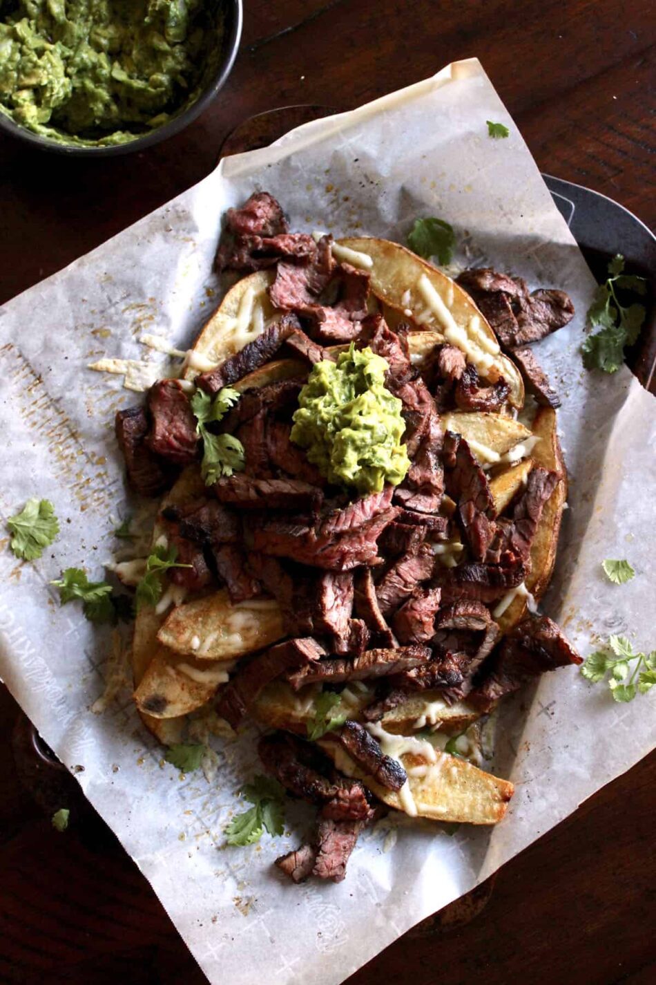 Easy Southwest Steak Frites and Guacamole
