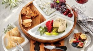Marble and Acacia Wood Multi-Sectional Cheese Board & Knife Set – Wine Enthusiast