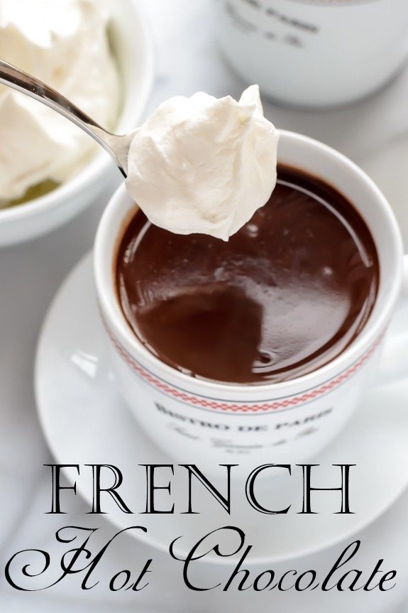 French Hot Chocolate | Hot chocolate recipes, Chocolate drinks, Chocolate recipes – B R Pinterest