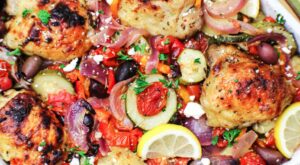 Sheet Pan Greek Chicken Dinner – I Heart Recipes