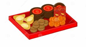 Happy Chinese New Year 2021 Year Of Ox With Chinese Food Stock Vector – Illustration of bakery, lunar… | Chinese … – B R Pinterest