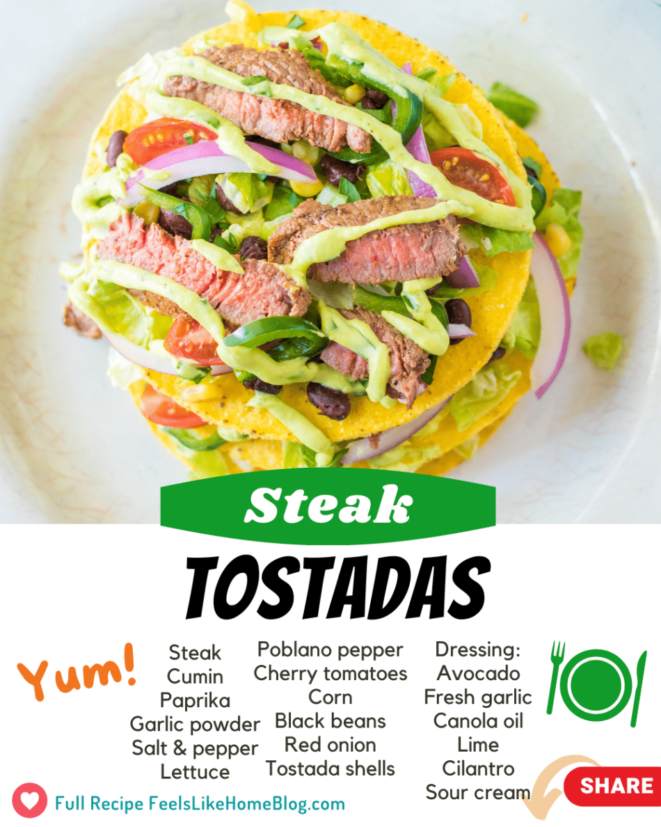 Steak Tostada Salad – Feels Like Home™ – Feels Like Home Blog