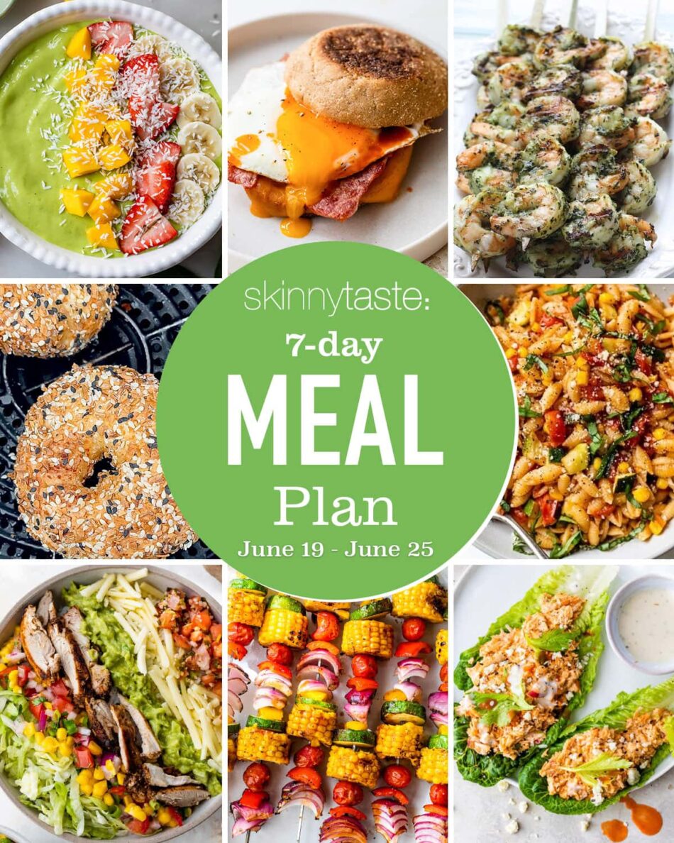 Free 7 Day Healthy Meal Plan (June 19-25) – Skinnytaste