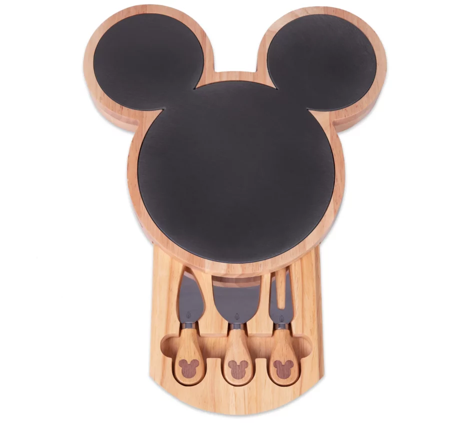 Picnic Time Mickey Mouse Slate Cheese Board w Ceese Knife Set – Shop QVC