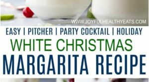 A White Christmas Margarita Pitcher Recipe that will not disappoint. This creamy coconut margarita with lime juice, t … – B R Pinterest