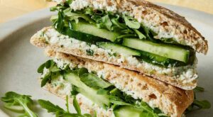 Cucumber Sandwich with Cotija & Lime