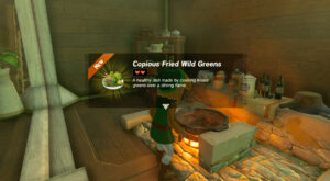 How To Make Copious Fried Wild Greens in Zelda Tears of the Kingdom
