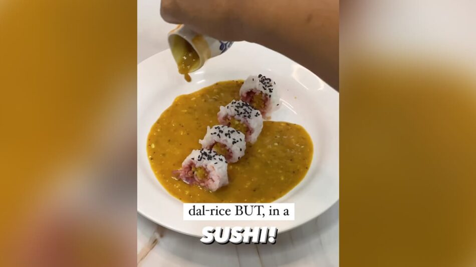 From Desi to Sushi: The Epic Transformation Of Dal and Rice Leaves Internet Divided 