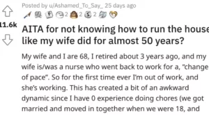 Man Asks if He’s a Jerk for Not Knowing How to Run the House Like His Wife Did for a Long Time
