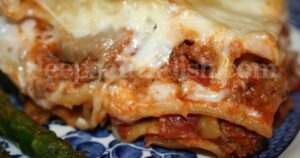 Pantry Meals: Super Easy Beef, Andouille and Mushroom Lasagna