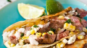 This easy Steak Street Tacos with Corn recipe makes a delicious meal with sizzling steak complime… | Mexican food recipes authentic, Street tacos, Best beef recipes