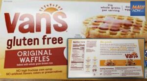 Voluntary recall for Van’s Gluten-Free Original Waffles due to undeclared wheat allergen | Maui Now
