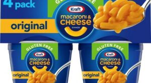 Kraft Gluten Free Original Mac and Cheese Cups Easy Microwaveable Dinner – 7.6oz/4ct