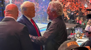 Guy Fieri happily greets Donald Trump at UFC Las Vegas, receives backlash | Photos – Opoyi