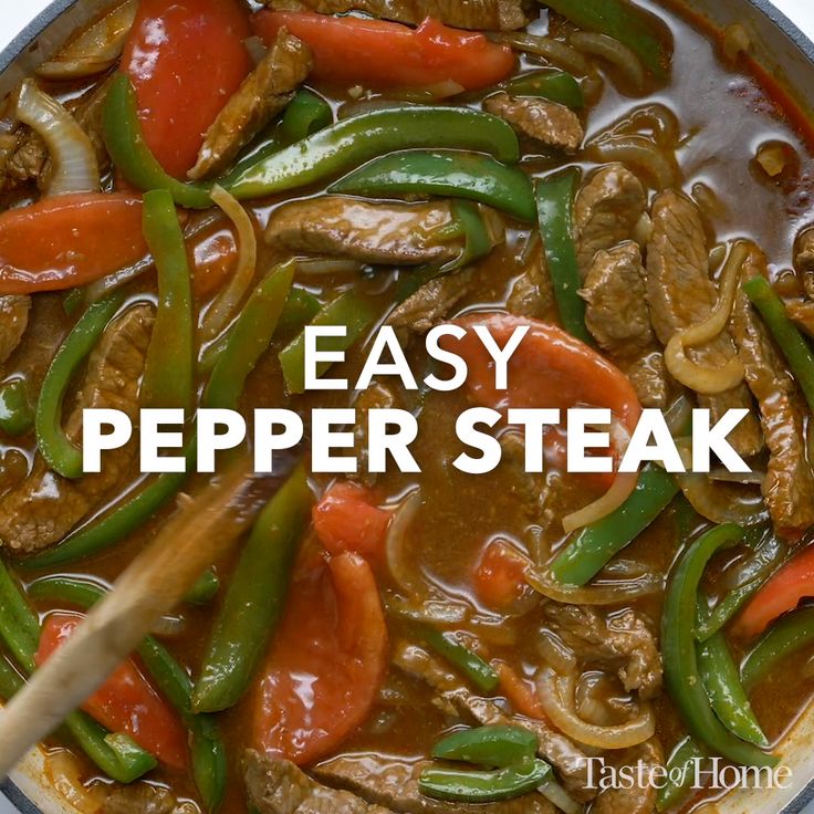 easy-pepper-steak-[video]-|-recipe-[video]-|-meat-recipes,-stuffed-peppers,-cooking-recipes