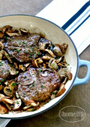 Sirloin Steak with Mushrooms and Shallots | Recipe | Easy steak recipes, Sirloin steak recipes, Sirloin