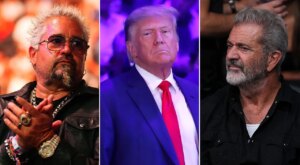 Guy Fieri, Mel Gibson, others singled out by rocker as ‘disgusting’ for talking to Trump at UFC Vegas event