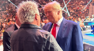 Twitter Goes After Guy Fieri For Shaking Hands With Former President Trump At UFC 290