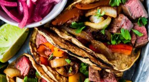 Easy Steak Fajita Tacos | Sweet Tea + Thyme