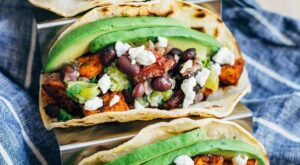Sweet Potato and Black Bean Tacos | Recipe | Easy vegetarian dinner, Vegetarian recipes dinner, Vegetarian dinners