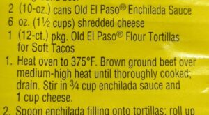 Old El Paso Beef Enchilada Recipe | Easy beef enchiladas, Mexican food recipes, Beef enchilada recipe