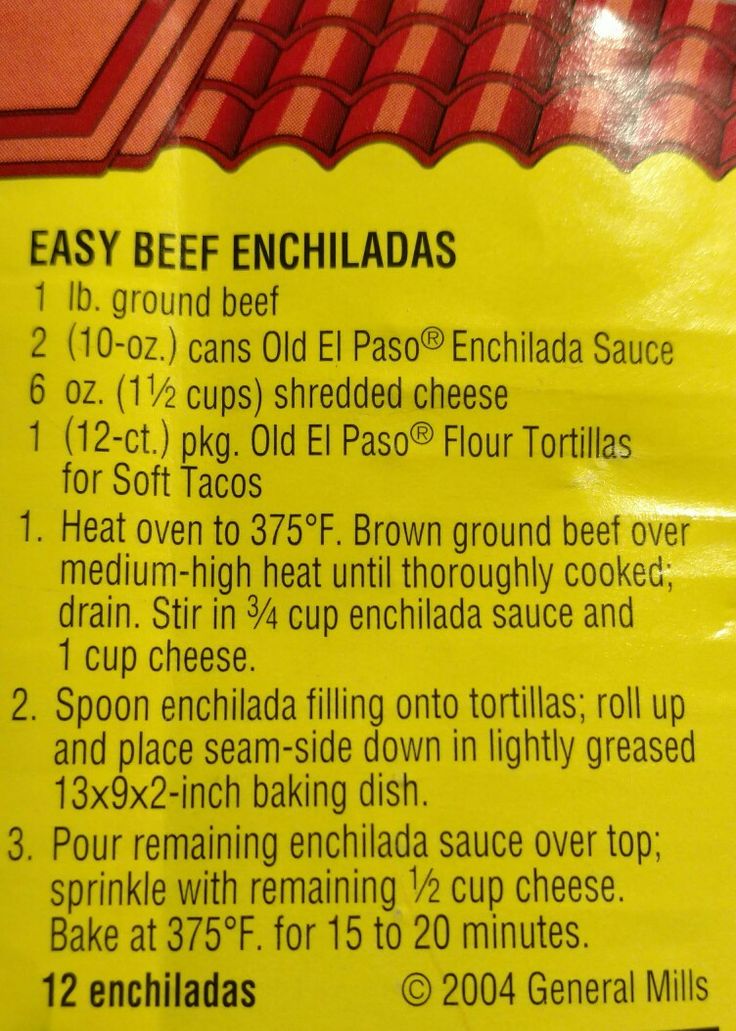Old El Paso Beef Enchilada Recipe | Easy beef enchiladas, Mexican food recipes, Beef enchilada recipe