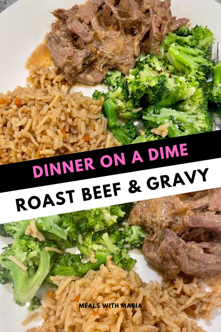 Roast Beef & Gravy Recipe |  Budget Meals for Family | Frugal Meals in 2023 | Easy dinner recipes, Dinner recipes, Meals