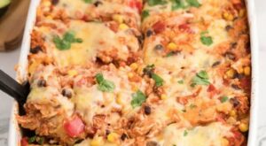 BEST Easy Chicken Enchilada Casserole Recipe