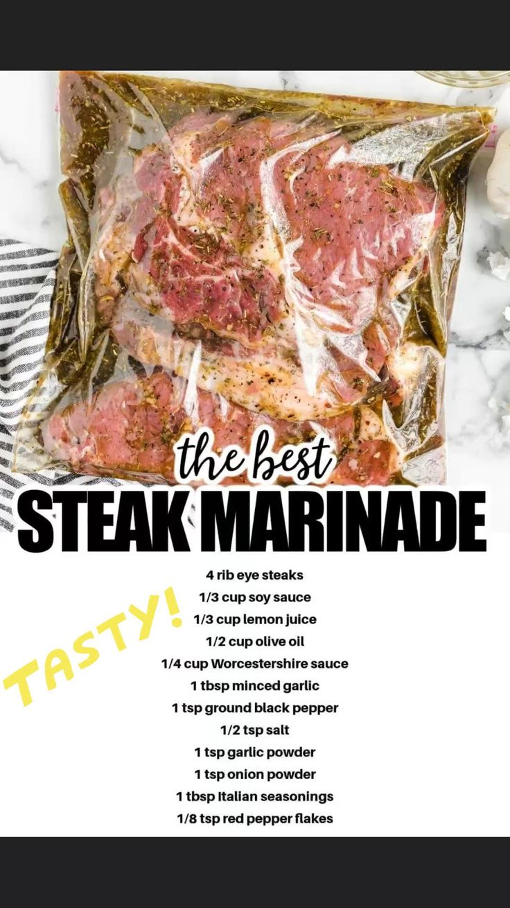 Steak Marinade | Steak marinade, Easy steak marinade recipes, Steak marinade best