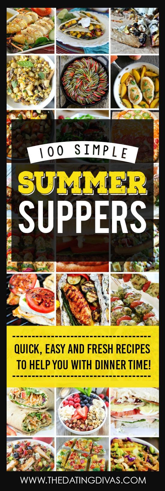 100 Mouth-Watering Summer Dinner Ideas in 2023 | Summer recipes dinner, Easy summer dinners, Easy summer meals