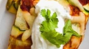 Light and Easy Chicken Enchiladas with Zucchini
