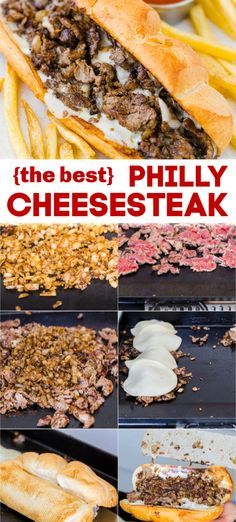 The best Philly Cheesesteak with tender ribeye steak, melted provolone, and caramelized onio… | Outdoor cooking recipes, Cheesesteak recipe, Griddle cooking recipes