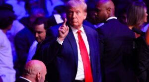 Trump’s encounter with Guy Fieri at UFC fight sparks mixed reactions