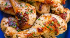 Baked Chicken Legs with Garlic and Dijon | Natasha’s Kitchen | Bloglovin’ | Oven baked chicken legs, Bake chicken leg recipe, Baked chicken legs