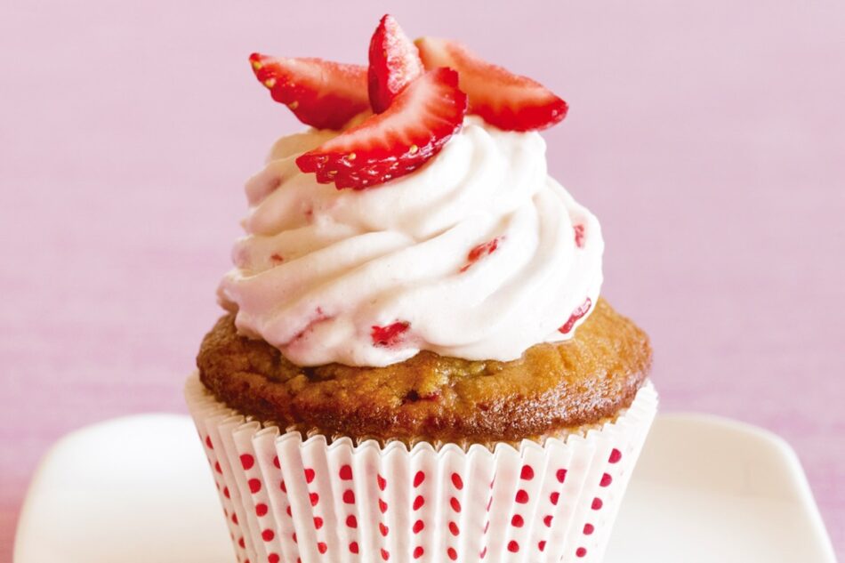 Strawberry Coconut Flour Cupcakes Recipe (Dairy-Free)