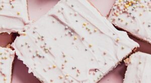 Funfetti Pink Sugar Cookie Bars {Gluten & dairy free}