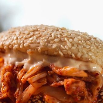 Jeff Mauro on Instagram: “Best.Chicken.Sando.Ever

Introducing My sweet, spicy & funky  gochujang-glazed crispy chicken sandwich. I’m making this on  super spicy brand new episode of #TheKitchen 11a | 10c on @foodnetwork 

Join me for a live IGQ&A before the show right here 10:30a | 9:30c – let’s shoot da shart!”