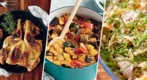 Speedy spring suppers: Spatchcock chicken, ratatouille and veggie pasta