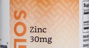 “Solimo Zinc 30mg Tablets – No Artificial Colors or Flavors, Gluten-Free, Lactose-Free – 300 Tablets Supply”