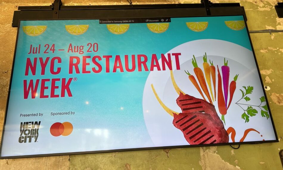Welcome To The Start of Restaurant Week