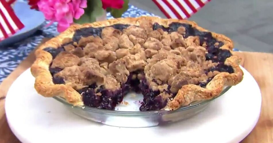 Try this July Fourth recipe for buttermilk blueberry crumb pie