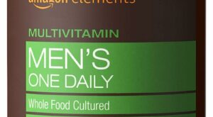 “Amazon Elements Men’s One Daily Multivitamin – 21 Vitamins and Minerals, Vegan and Gluten-Free”
