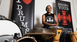 Make some noise, and rhythm, with local org using drums to teach and share music