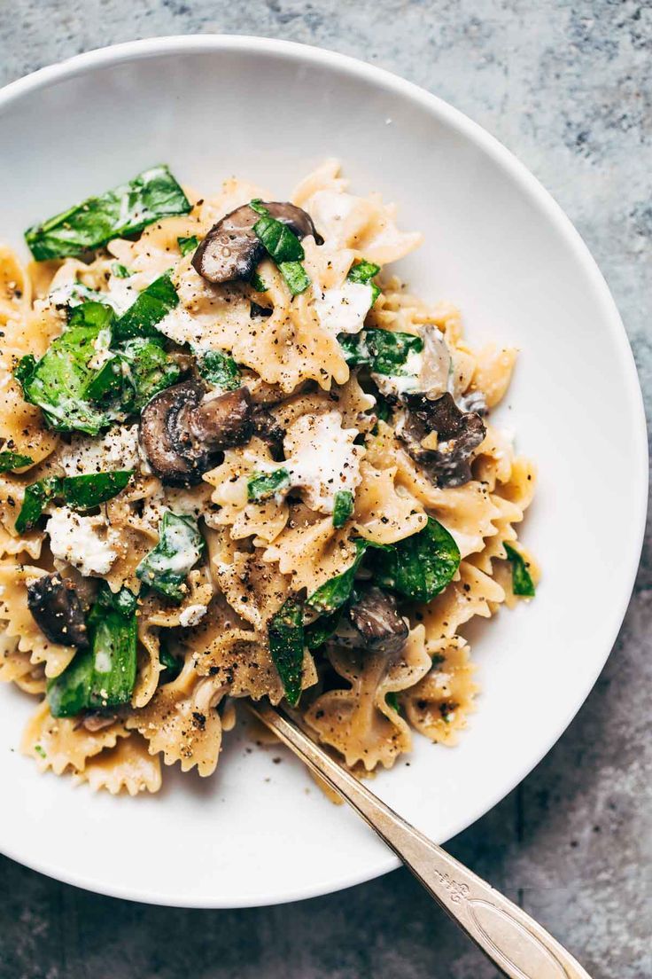 Date Night Mushroom Pasta with Goat Cheese | Recipe | Goat cheese pasta, Pasta dishes, Recipes