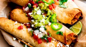 Easy Chicken Flautas {Rolled Tacos} – Two Peas & Their Pod