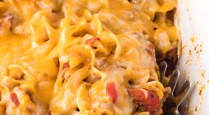 Beef Noodle Casserole Recipe {So Cheesy!} | Busy Day Dinners
